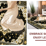Luxurious Black Tiled Arrangement(Black)