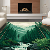 Lush Green Forest Ambiance(Green)