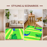 Cheerful Green Toned Illustration(Green)