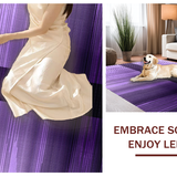 Ultra Soft Area Rug, Non Slip, Stain Resistant, Washable Area Rugs for Living Room, Bedroom, Striking Gradient Color Flow(Purple)