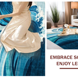 Contemporary Wavy Texture Appeal(Blue)