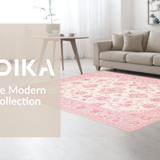 Ultra Soft Area Rug, Non Slip, Stain Resistant, Washable Area Rugs for Living Room, Bedroom, Luxurious Rose Shag Ambiance(Pink)
