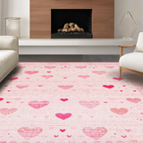 Ultra Soft Area Rug, Non Slip, Stain Resistant, Washable Area Rugs for Living Room, Bedroom, Lovely Soft Curved Silhouette(Pink)