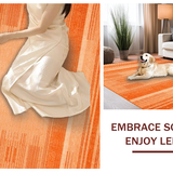 Ultra Soft Area Rug, Non Slip, Stain Resistant, Washable Area Rugs for Living Room, Bedroom, Warm Earthy Terracotta Shag(Orange)