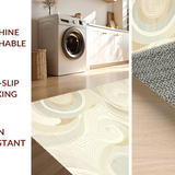 Contemporary Geometric Textured Design(Beige)