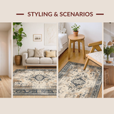 Contemporary Earthy Striped Elements(Beige)