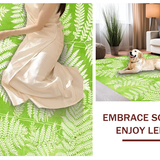 Contemporary Fuzzy Medallion Design(Green)