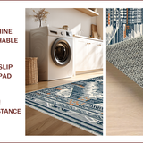Ultra Soft Area Rug, Non Slip, Stain Resistant, Washable Area Rugs for Living Room, Bedroom, Contemporary Grey Area Rug for Kids Playroom(Gray)