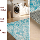 Artful Blue Gray Abstract Composition(Beige)