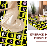 Elegant Textured Kitty Illustration(Black)