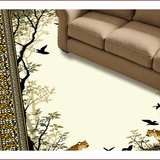 Ultra Soft Area Rug, Non Slip, Stain Resistant, Washable Area Rugs for Living Room, Bedroom, Elegant Cheetah Inspired Aesthetic(Beige)