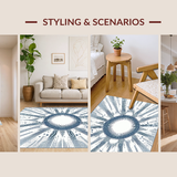Eclectic Distressed Motif(Blue)