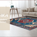 Detailed Blue Tiled Arrangement(Blue)
