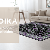 Luxurious Monochrome Nature Motif(Black)