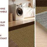 Ultra Soft Area Rug, Non Slip, Stain Resistant, Washable Area Rugs for Living Room, Bedroom, Elegant Soft Texture Design(Brown)