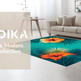 Contemporary Blue Botanical Fusion(Blue)