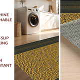 Ultra Soft Area Rug, Non Slip, Stain Resistant, Washable Area Rugs for Living Room, Bedroom, Contemporary Faux Fur Pattern(Gold)