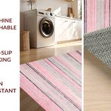 Ultra Soft Area Rug, Non Slip, Stain Resistant, Washable Area Rugs for Living Room, Bedroom, Bold Geometric Animal Motif(Pink)