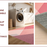 Ultra Soft Area Rug, Non Slip, Stain Resistant, Washable Area Rugs for Living Room, Bedroom, Modern Geometric Blush Pink Reading Nook(Pink)