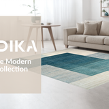 Ultra Soft Area Rug, Non Slip, Stain Resistant, Washable Area Rugs for Living Room, Bedroom, Transitional Ombre Rug: Subtle Color Variations, Smooth Surface Design(Blue)