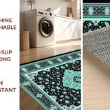 Elegant Teal and Black Medallion(Black)