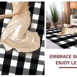 Chic Monochrome Geometric Print(Black)