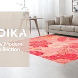 Coastal Coral Geometric Harmony(Red)