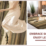 Ultra Soft Area Rug, Non Slip, Stain Resistant, Washable Area Rugs for Living Room, Bedroom, Earthy Tones with Fishing Motif(Brown)