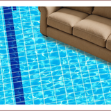 Ultra Soft Area Rug, Non Slip, Stain Resistant, Washable Area Rugs for Living Room, Bedroom, Retro Sports Graphic Print(Blue)