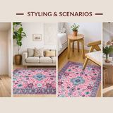 Eclectic Multi Colored Ethnic Motif(Pink)