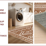Ultra Soft Area Rug, Non Slip, Stain Resistant, Washable Area Rugs for Living Room, Bedroom, Machine Washable Farmhouse Bedroom Low Pile Rug(Brown)