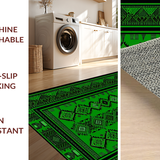 Contemporary Black and Green Ogee(Green)