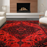 Striking Contemporary Medallion Style(Red)