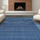 Ultra Soft Area Rug, Non Slip, Stain Resistant, Washable Area Rugs for Living Room, Bedroom, Tranquil Spa-Inspired Rug Style(Blue)