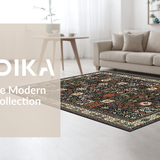 Contemporary Patchwork Color Splash(Black)