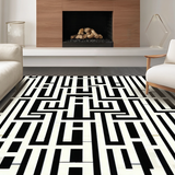Chic Abstract Tiled Aesthetic Appeal(Black)
