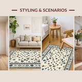 Ultra Soft Area Rug, Non Slip, Stain Resistant, Washable Area Rugs for Living Room, Bedroom, Contemporary Gentle Animal Imagery(Beige)