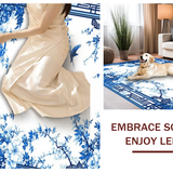 Timeless Monochrome Trellis Artwork(Blue)