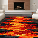 Vivid Abstract Volcanic Motif(Red)