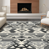 Elegant Earth Toned Geometric Features(Black)