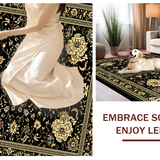 Whimsical Black and Ivory Tiled Design(Black)