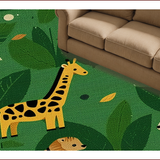 Ultra Soft Area Rug, Non Slip, Stain Resistant, Washable Area Rugs for Living Room, Bedroom, Stylish Christmas Living Room Washable Area Rug(Green)
