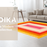 Ultra Soft Area Rug, Non Slip, Stain Resistant, Washable Area Rugs for Living Room, Bedroom, Striking Bright Tiled Artwork Style(Yellow)