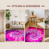 Charming Pink Purple Abstract Blend(Pink)