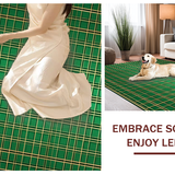 Contemporary Fluid Wave Motif(Green)