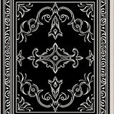 Elegant Damask Jacquard Nouveau Artistic Treasure (Black)