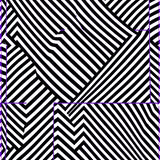 Abstract Herringbone Fuzzy Striped Contemporary Modern Aesthetic(Black)