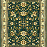 Intricate Floral Stripe(Green)