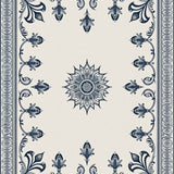 Baroque Arabesque with Ornamental Vinework and Petal Flourishes(Beige)