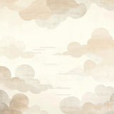 Dreamy Cloudscape Area Light Tan Accent for Quiet Moments(Beige)